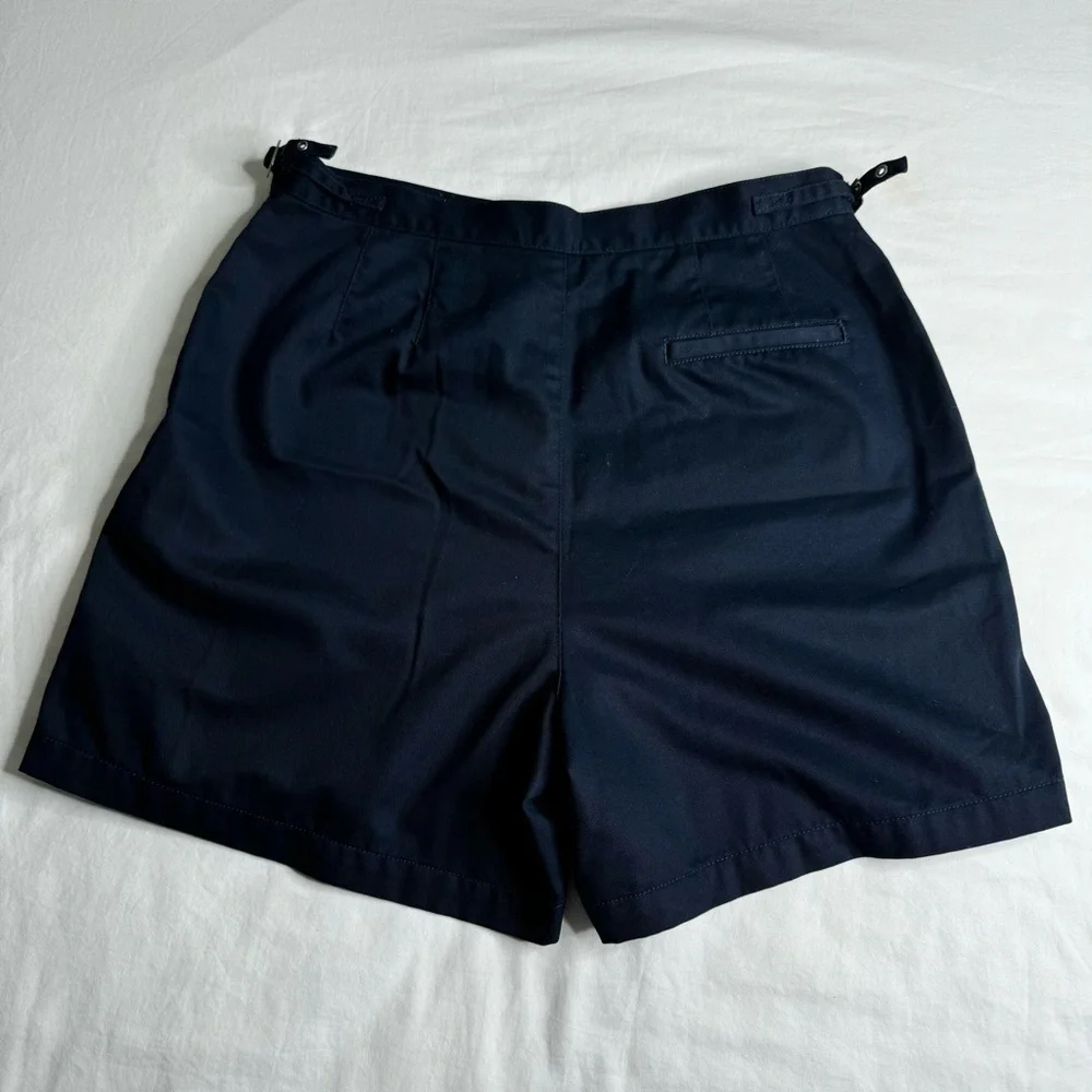 Liz Claiborne Navy Blue High‎ Waisted 5 Inch Inseam Shorts Womens Size 12